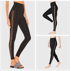 NWT Beyond Yoga Sheer Illusion High Waisted Midi Legging S Black